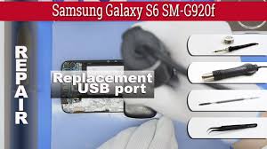 This usb charging dock flex cable includes the usb port, headphone jack, and the primary microphone. How To Replace Micro Usb Port Samsung Galaxy S6 Sm G920f Fast And Easy Way Youtube