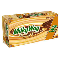 Milky Way Simply Caramel Milk Chocolate 2 To Go Candy Bar 2 84 Oz 24 Ct Walmart Com Caramel Milk Chocolate Milk Chocolate Candy Chocolate Milk