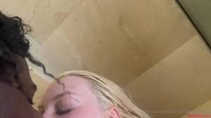 Becky Crocker Teases With BBC In Steamy Shower Creampie Video