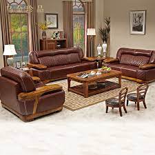 Genuine Leather Sofa Set Living Room Furniture Muebles De Sala Futon Recliner Beanbag Divan Luxury Sofa Living Room Wooden Sofa Designs Wooden Sofa Set Designs