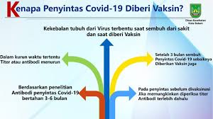Efektivitas vaksin tidak terpengaruh oleh makanan atau minuman yang dikonsumsi sebelum atau sesudah vaksinasi, tulis who seperti dikutip pada kamis (22/7/2021). Kenapa Penyintas Covid 19 Diberi Vaksin Dinas Kesehatan Kota Batam