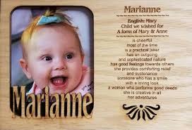 Personalized Name Profile Laser Engraved Wood Picture Frame Magnet