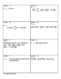 The fundamental theorem of calculus is a theorem that links the concept of differentiating a function (calculating the gradient) with the concept of integrating a function (calculating the area under the curve). Circuit Training Fundamental Theorem Of Calculus Tpt