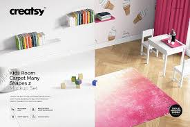 Kids Room Carpet Mockup Set 2 Kid Room Carpet Room Carpet Kids Room