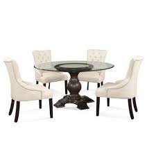 Darby Home Co Ahearn 5 Piece Dining Set Round Dining Room Sets Glass Round Dining Table Round Dining Room