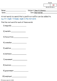 It is neat to see how if you understand the meaning of the prefix and root word, it's easy to figure out the. Literacy Root Words 2 Worksheet Primaryleap Co Uk
