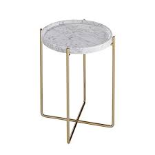 Xbbz Metal Marble Side Table Simple Modern Living Room Round Small Coffee Table Stainless Steel Magazine Tabl Small Coffee Table Marble Side Tables Side Table
