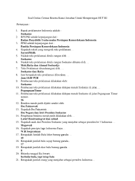 Maybe you would like to learn more about one of these? Soal Cerdas Cermat Beserta Kunci Jawaban Untuk Memperingati Hut Ri Pdf