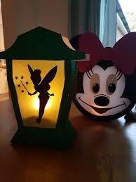 Sankt Martin Laterne Disney Inspiriert Tinkerbell Und Minnie Mouse Halloween Laternen Laternen Basteln Disney Diy
