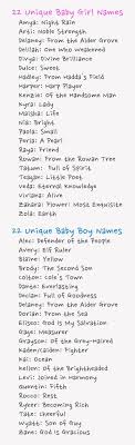 Unique Baby Names My Sons Name Made The List Writing Characters Words Baby Names