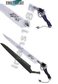 $93.53 squall's functional gunblade + winged gunblade sword with wooden stand & sheath. Functional Squall Gunblade Revolver Sword Final Fantasy Heprion Gunblade Ebay