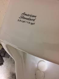 This American Standard urinal flushes one standard American gallon :  r/mildlyinteresting