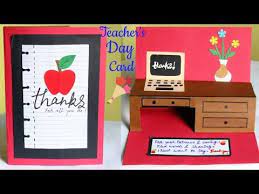 Touch device users can explore by touch or with swipe gestures. Diy Teacher S Day Card Ideas Handmade Popup Card For Teacher Popup Greeting Cards Thank You Card Greeting Card F Teachers Day Card Teacher Cards Teachers Diy