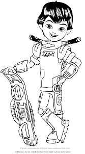 Disney's miles from tomorrowland coloring page. Miles Callisto Miles From Tomorrowland Coloring Pages