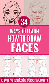 See more ideas about drawings, realistic drawings, drawing people. 34 Ways To Learn How To Draw Faces Diy Projects For Teens
