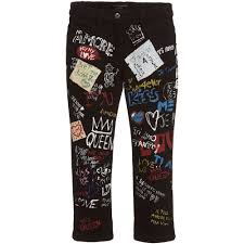 Dolce Gabbana Girls Regular Graffiti Jeans At