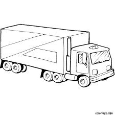 Image hd à imprimer pour cadre, poster, toile et autre déco murale. Coloriage Camion Jecolorie Com