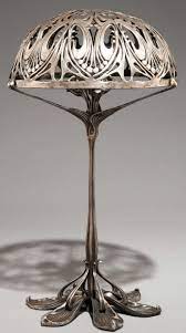 art nouveau lampe bronze argente et patine paul follot how does this light up anything art nouveau lighting art nouveau lamps art nouveau furniture