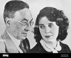 With his wife nina Black and White Stock Photos & Images