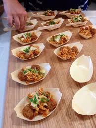 Pasta And Meatballs Canape Food Buffet Food Food Presentation