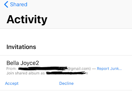 With shared albums in the photos app , you can share photos and videos with just the people you choose. Will Someone Be Able To See If I Decline Apple Community