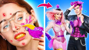 D'Intello a Mercredi Addams! Relooking Extrême avec des Astuces et Gadgets!  Mercredi vs Opila Bird!