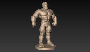 Muscular Man Basemesh 3d Model Muscular Men Man 3d Model