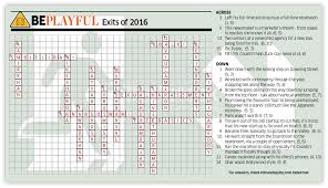 Maybe you would like to learn more about one of these? Answers To Beplayful Exits Of 2016 Crossword Puzzle Marketing Advertising News Et Brandequity