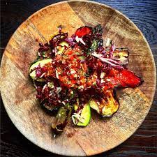 A Simple Dish That S Hanging On To Summer Oven Grilled Aubergine Courgette Red Pepper Asparagus With Radicc Stuffed Peppers Vegetarian Dishes Vegan Dishes