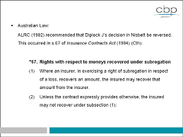 Jan 10, 2019 · most commercial liability policies contain a condition entitled separation of insureds (or severability of interests). Aida Working Party Sessions Marine Insurance Subrogation Under