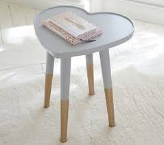 Heart Shaped Bedside Tables Nightstands Pottery Barn Kids Gray Heart Table Unicorn Nursery Decor Gi Kids Bedside Table Kids Nightstand Girl Bedside Table