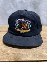 1949 tv commercial from camel cigarettes. Classic Camel Cigarettes Logo Corduroy Hat Boardwalk Vintage