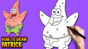Finish the brim and top hat. How To Draw Patrick Starfish Spongebob Squarepants Easy Step By Step Drawing Tutorial Youtube