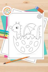 Dragon coloring pages are a fun way for kids of all ages, adults to develop creativity, concentration, fine motor skills, and color recognition. Cutest Baby Dragon Coloring Pages Kids Activities Blog