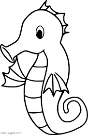 Seahorse coloring pages are fun for children of all ages and are a great educational tool that helps children develop fine motor skills, creativity and color recognition! Little Cute Seahorse Coloring Page Coloringall
