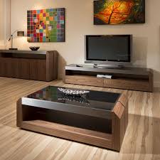 Large Walnut Glass Rectangular Coffee Table Modern Designer 01a Centre Table Living Room Center Table Living Room Living Room Units