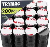 DIYMAG Ceramic Magnets for Crafts, Small Round Disc Crafts Magnets with  Adhesive Backing 18mm (.709 inch), Flat Circle Ferrite Industrial Magnets  for ...