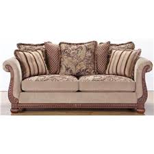 Installing decorative trim molding is one of the quickest and easiest ways to improve the appearance of a room. Hm Richards 8716 Traditional Rolled Arm Loveseat With Decorative Wood Trim Bigfurniturewebsite Love Seat