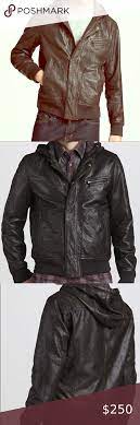 Make Offer John Varvatos Leather Bomber Jacket Leather Bomber Jacket Leather Jacket With Hood Military Inspired Jacket