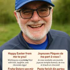 This is Chat GPT attempt for me to wish you a Happy Easter! Busy day  tomorrow or F&F starting with a 7am run & then trip to Manchester. Let's  embrace being positive