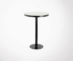 26.00 kg poids maximum recommandé : Petite Table Haute Ronde Diametre 80cm Plateau Verre Nordal