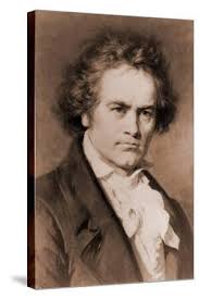 Ludwig Van Beethoven in Portrait by Carl Jaeger