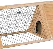 Amazon.com: PawHut Conejera de madera para exteriores de 46 ...