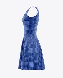 Download Skater Dress Mockup Side View In Apparel Mockups On Yellow Images Object Mockups