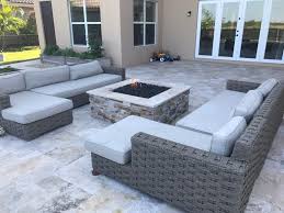 The square fire table projects its contemporary minimalistic design to contemporary outdoor living. Fire Bowls Firepits Tiki Torches C C Diversified Services Gas Specialists In Martin And Palm Beach County