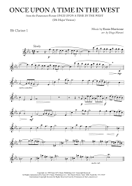 Once Upon A Time In The West from the Paramount Picture ONCE UPON A TIME IN  THE WEST by Ennio Morricone - Clarinet, Woodwind Quartet, Woodwind Ensemble  - Intermediate Digital Sheet Music |