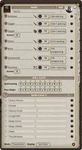 5e Ruleset Character Actions Spell Slots Display Issue