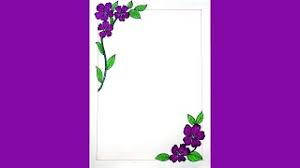 Such as png, jpg, animated gifs, pic art, symbol, blackandwhite, picture, etc. Front Page Flower Border Design For Project On Paper