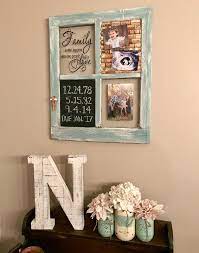 The corners of the frame are shoddily attached together with rusted staples and the interior grid doesn't remotely match the exterior wood. Repurposed Old Window With Chalkboard And Wine Cork Board Montana Mason Jars Mint And White Rustic Home Rustic Wall Decor Diy Diy Rustic Wall Rustic Diy