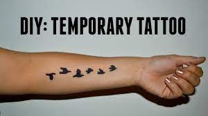 How to make a temporary tattoo look realistic. Diy Temporary Tattoo Youtube